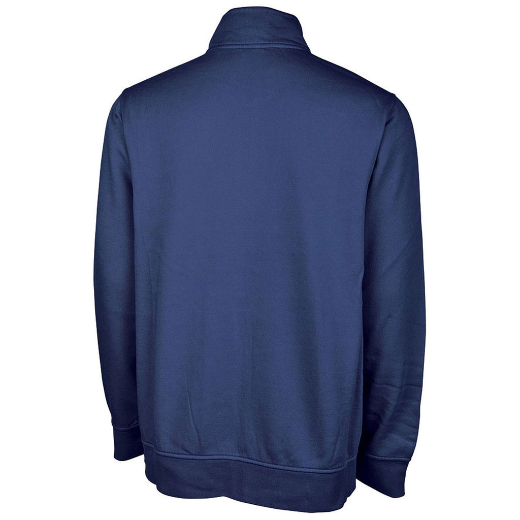 Charles River Men's Navy Clifton Full Zip Sweatshirt