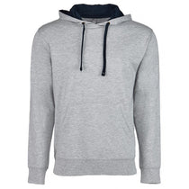 Next Level Unisex Heather Gray/Midnight Navy French Terry Pullover Hoodie