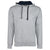 Next Level Unisex Heather Gray/Midnight Navy French Terry Pullover Hoodie