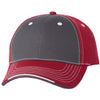 Sportsman Charcoal/Garnet Tri-Color Cap