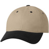 Sportsman Khaki/Black Heavy Brushed Twill Cap