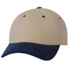 Sportsman Khaki/Navy Heavy Brushed Twill Cap