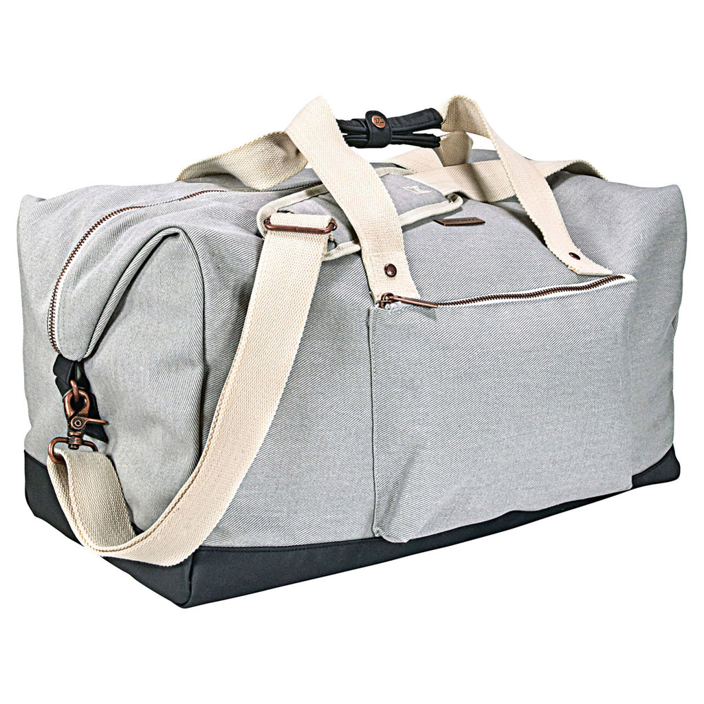 Cutter & Buck Grey 19" Cotton Weekender Duffel