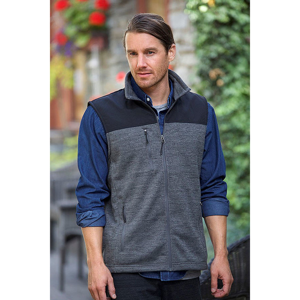 Landway Men's Heather Charcoal Captain Vest