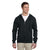 Jerzees Men's Black 8 Oz. Nublend Fleece Full-Zip Hood