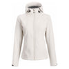 Landway Women's Cream Hooded Matrix Soft Shell with Sherpa Fleece