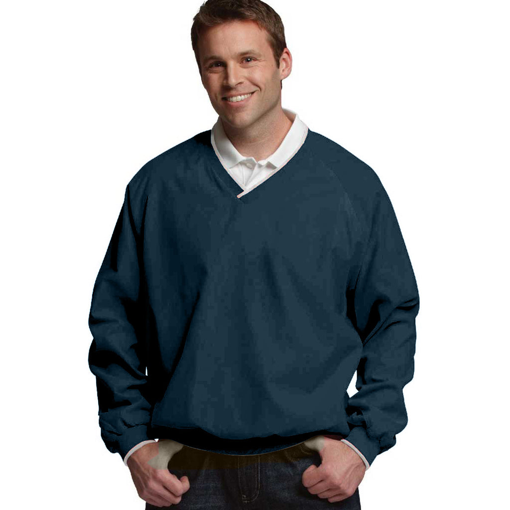 Charles River Men's Navy/Light Khaki Legend Windshirt