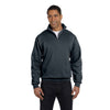 Jerzees Men's Black Heather 8 Oz. Nublend Quarter-Zip Cadet Collar Sweatshirt