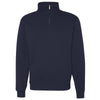 Jerzees Men's J. Navy Nublend Cadet Collar Quarter-Zip Sweatshirt