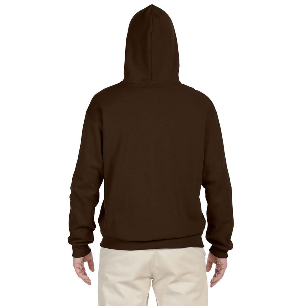 Jerzees Men's Chocolate 8 Oz. Nublend Fleece Pullover Hood