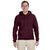 Jerzees Men's Maroon 8 Oz. Nublend Fleece Pullover Hood