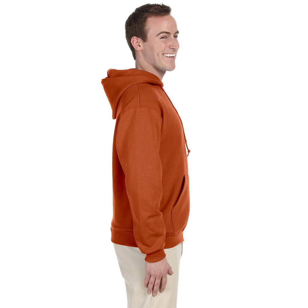 Jerzees Men's Texas Orange 8 Oz. Nublend Fleece Pullover Hood