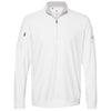 adidas Men's White Performance Texture Quarter Zip