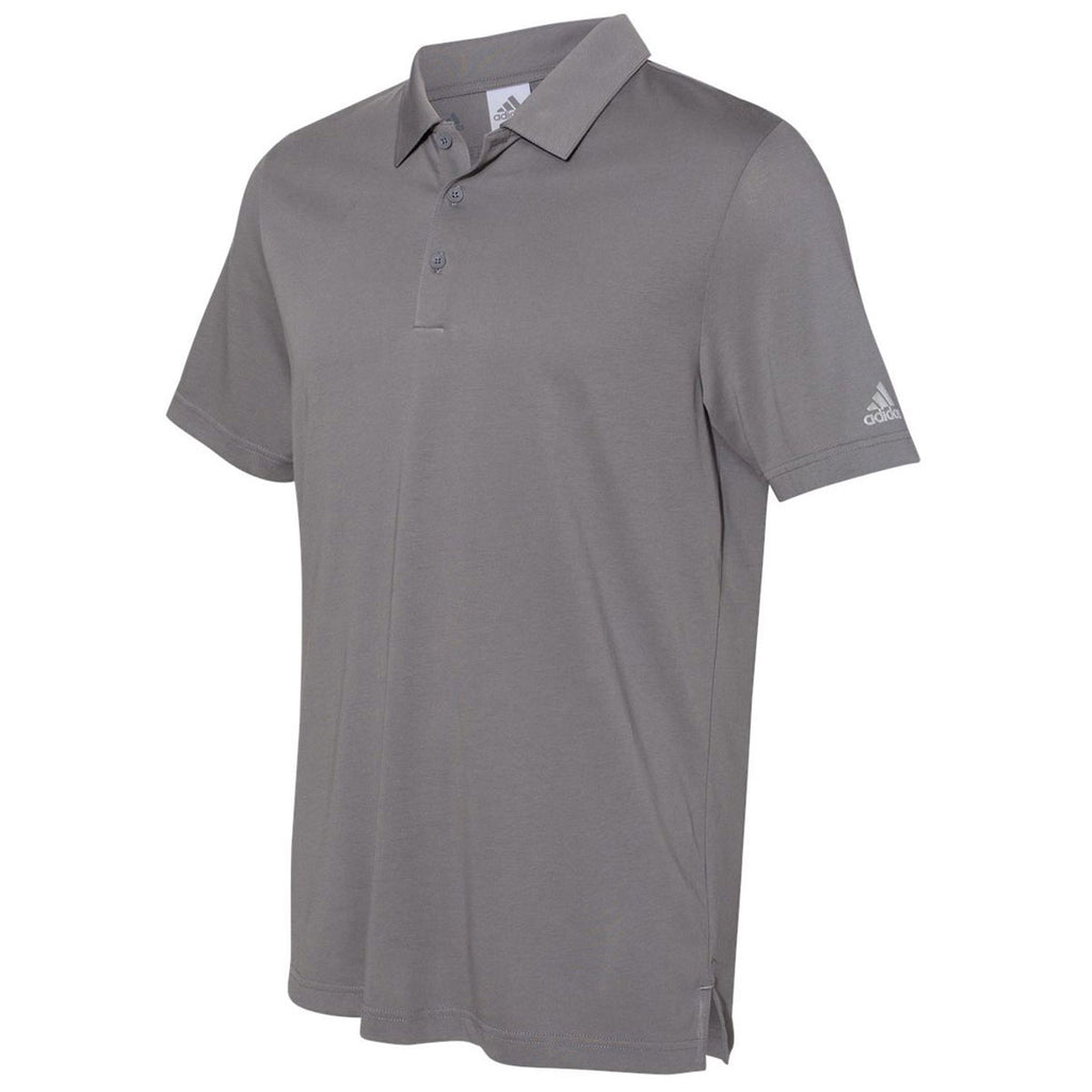 adidas Golf Men's Grey Four Cotton Hand Polo