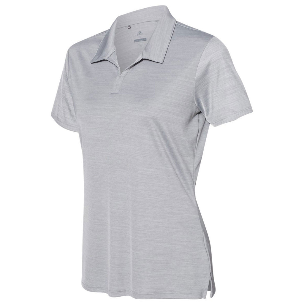 adidas Women's Mid Grey Melange Sport Polo