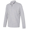 adidas Men's Mid Grey Melange Lightweight Quarter Zip