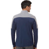 adidas Men's Collegiate Navy/Grey Three Melange Lightweight Quarter Zip Pullover