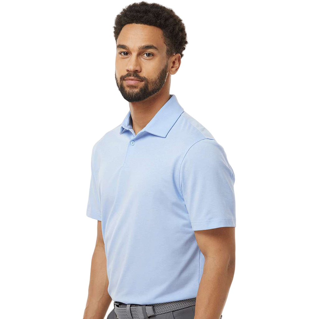 Adidas Men's Blue Dawn Melange Blend Polo