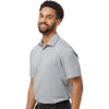 Adidas Men's Grey Three Melange Blend Polo