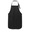 Port Authority Black Easy Care Full-Length Apron with Stain Release