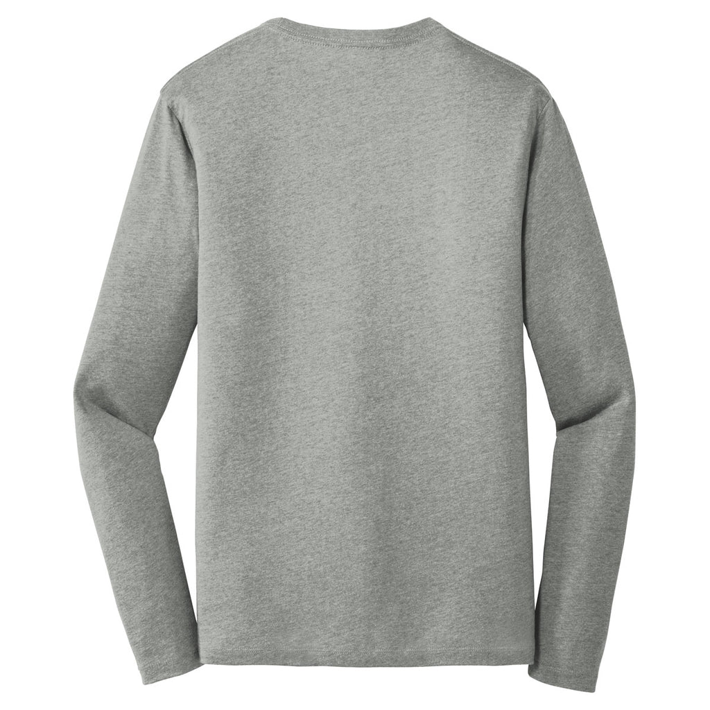 Alternative Apparel Men's Heather Grey Rebel Blended Jersey Long Sleeve Tee