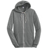 Alternative Apparel Men's Grey Rocky Eco-Fleece Full Zip Hoodie