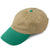 Adams Men's Khaki/Aqua 6-Panel Low-Profile Washed Pigment-Dyed Cap