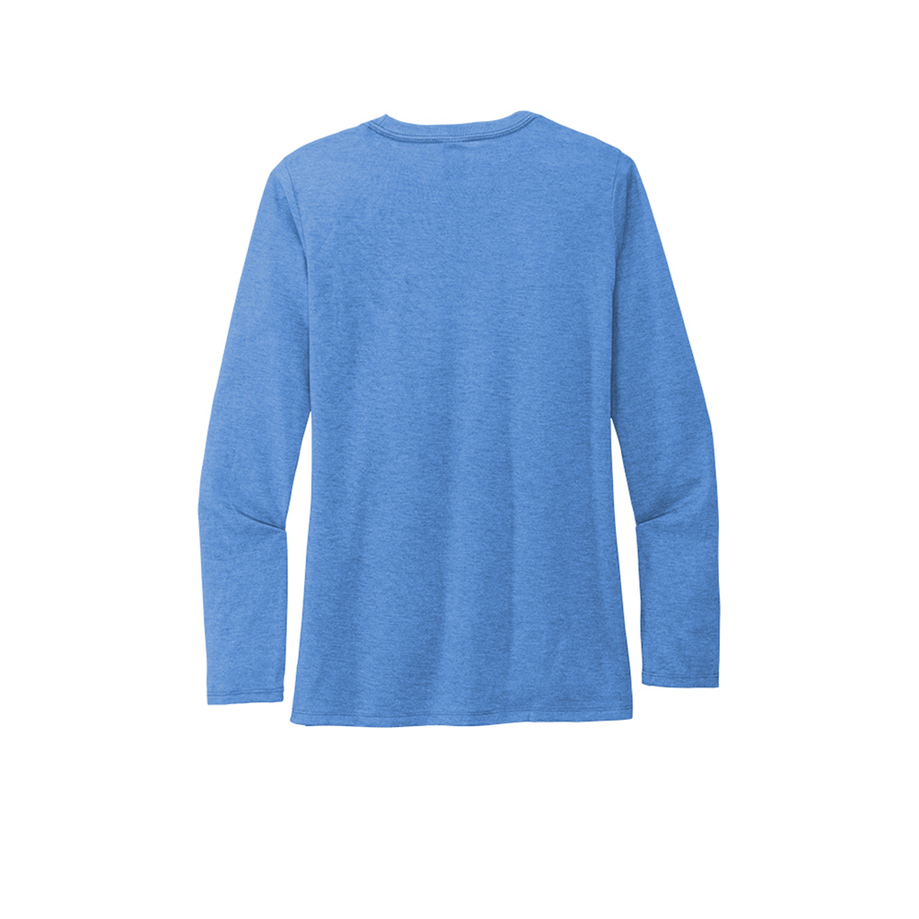 Allmade Women's Azure Blue Tri-Blend Long Sleeve Tee