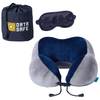 AeroLOFT Navy/Grey Business First Travel Pillow with Sleep Mask