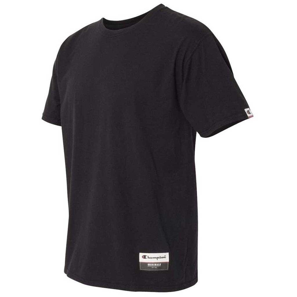 Champion Men's Black Originals Soft-Wash T-Shirt