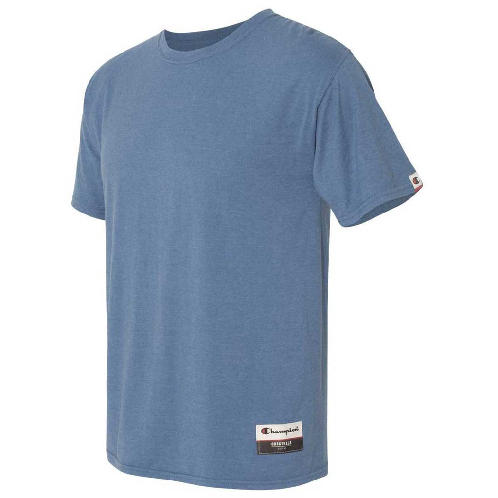 Champion Men's Blue Jazz Heather Originals Soft-Wash T-Shirt