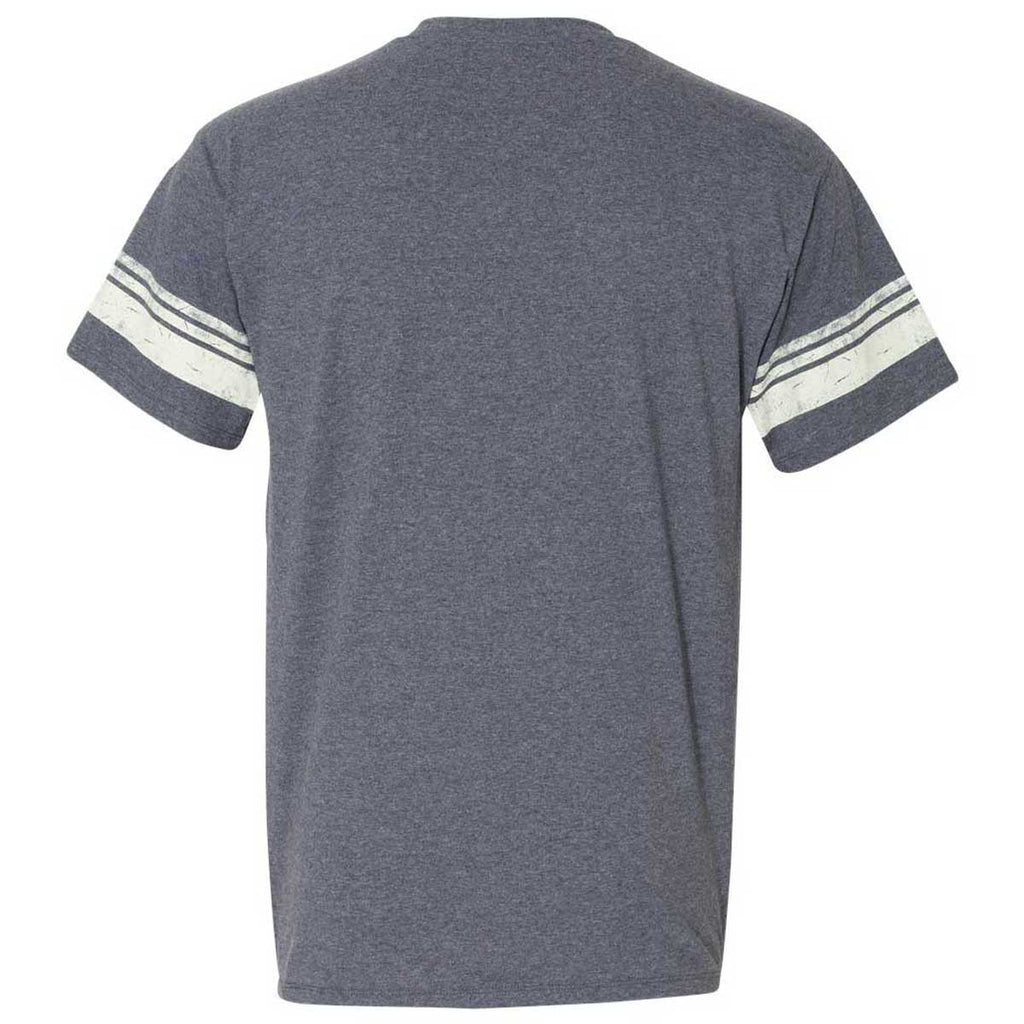 Champion Men's Navy Heather Originals Triblend Varsity Tee