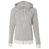 Champion Women's Oxford Grey/Oatmeal Heather Originals French Terry Hooded Full-Zip