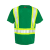 ML Kishigo Men's Green/Lime Enhanced Visibility Pocket T-Shirt