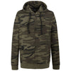 Burnside Men's Green Camo French Terry Full-Zip Hooded Sweatshirt