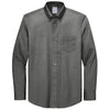 Brooks Brothers Men's Deep Black Wrinkle-Free Stretch Pinpoint Shirt