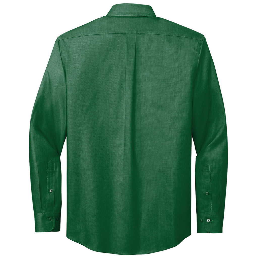 Brooks Brothers Men's Club Green Wrinkle-Free Stretch Nailhead Shirt