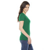 American Apparel Women's Kelly Green Poly-Cotton Short Sleeve Crewneck T-Shirt