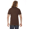 American Apparel Unisex Brown Poly-Cotton Short Sleeve Crewneck T-Shirt