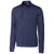 Cutter & Buck Men's Liberty Navy Tall Stealth Half Zip