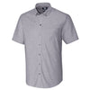 Cutter & Buck Men's Charcoal Tall Short Sleeve Epic Easy Care Stretch Oxford Shirt