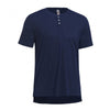 Expert Men's Navy Siro Short Sleeve Henley