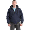 Berne Men's Navy Heritage Duck Hooded Active Jacket