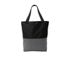 Port Authority Heather Grey/Black Access Tote