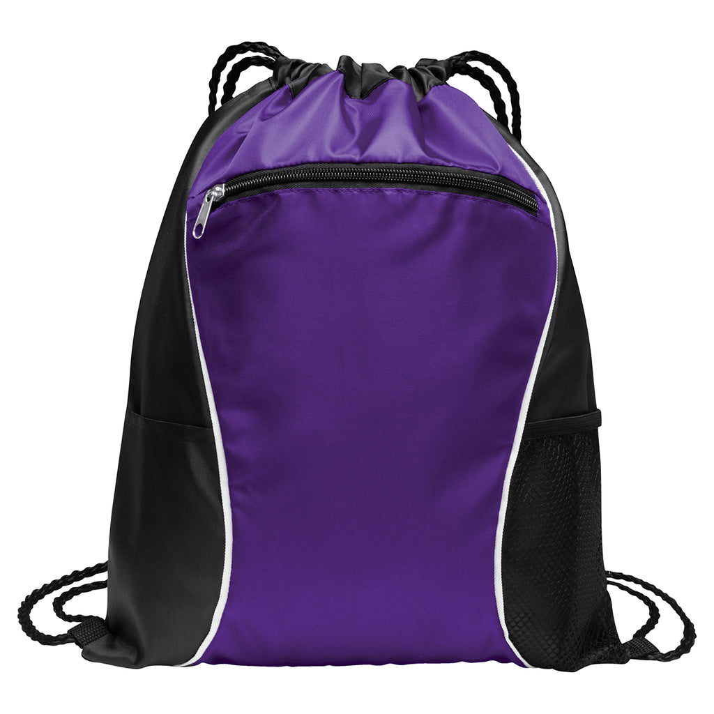 Port Authority Purple Fast Break Cinch Pack