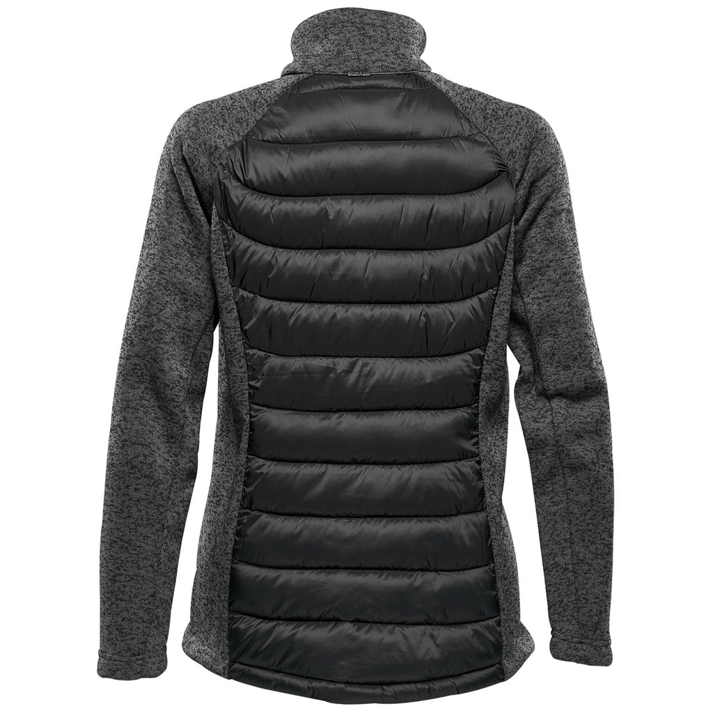 Stormtech Women's Black/Dolphin Heather Narvik Hybrid Jacket