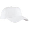 Port Authority White Brushed Twill Cap