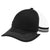 Port Authority Black/Grey Steel/White Two-Stripe Snapback Trucker Cap