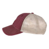 AHEAD Maroon/Tan Tea Stained Mesh Back Cap