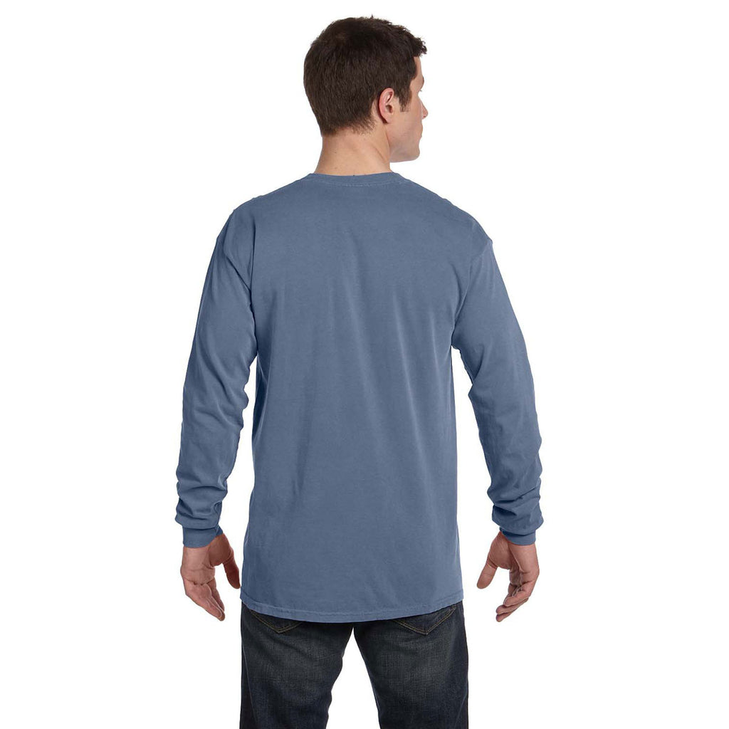 Comfort Colors Men's Blue Jean 6.1 Oz. Long-Sleeve T-Shirt